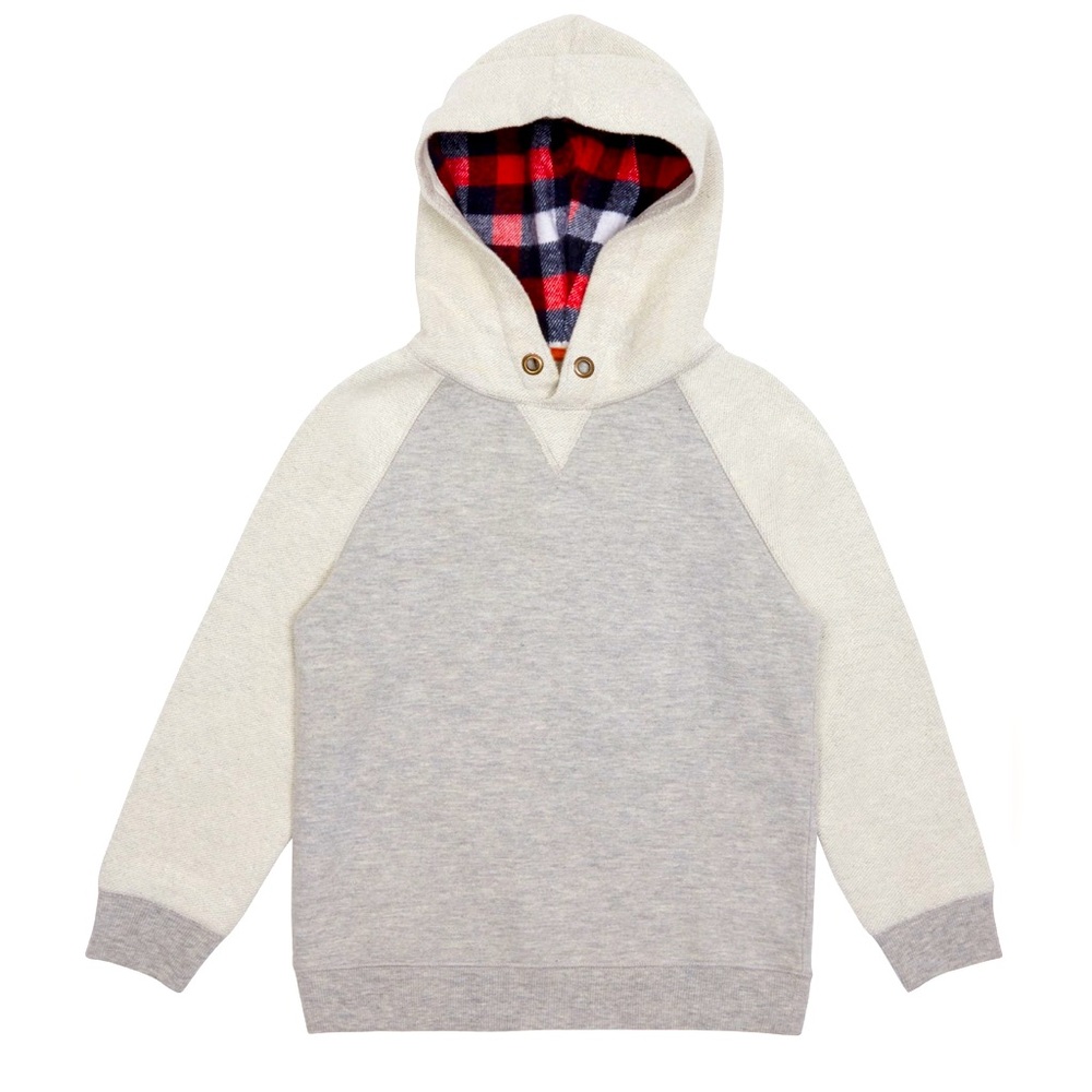 NEW Peek Aren't You Curious Miles Hoodie (Little Boys & Big Boys) grey heather 8